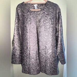 Chico's Gray Textured Tunic